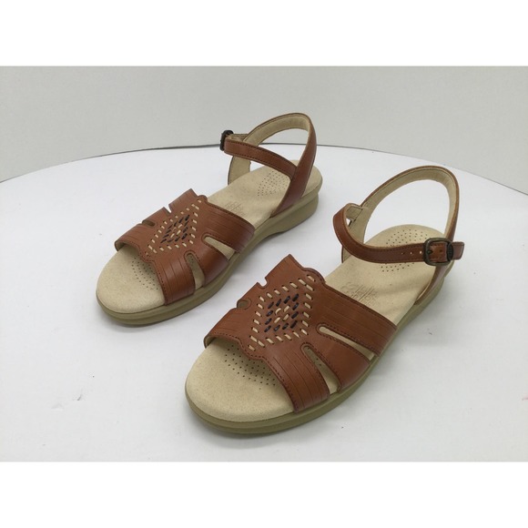 SAS Huarache Quarter Strap Sandal Antique Tan Womens 6.5N NIB - Picture 9 of 12